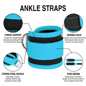 Attelles de cheville à double pression, bandes de soutien sportives élastiques en néoprène orthopédique - Product Image 2
