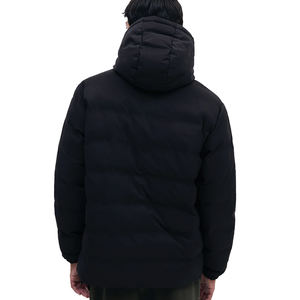 Venta al por mayor al aire libre Color sólido abrigo de invierno cálido grueso para hombre chaqueta abrigo logotipo personalizado chaqueta acolchada - Product Image 4