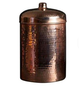 Tarro de almacenamiento de cobre antiguo con diseño de logotipo en relieve Contenedor de condimentos de cubierta nueva clásica y tarro de especias - Product Image 3