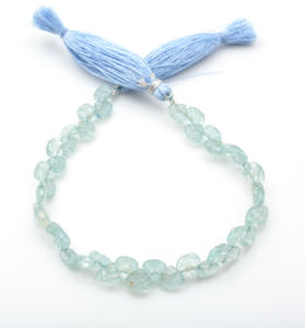 Cuentas de cristal azul facetadas de Aguamarina natural, cuentas de piedras preciosas sueltas para pulseras y collares, joyería - Product Image 1