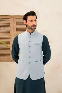 Dernière conception bon marché de gilet pour hommes pour la vente en gros, gilet de qualité supérieure, gilet pakistanais - Product Image 5