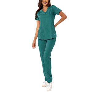 Ensemble de blouses médicales respirantes et légères sur mesure, tenue d'infirmière confortable, uniforme d'hôpital, fournisseur OEM, uniforme médical de haute qualité - Product Image 1