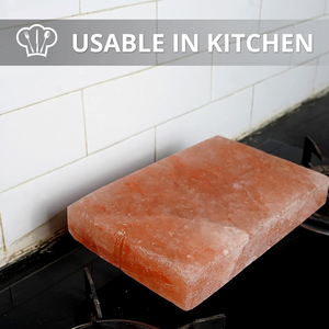 100% blocs de sel rose de l'Himalaya naturel dalles de cuisinière exquises et artisanat décoratif de style brique sculptée écologique - Product Image 2