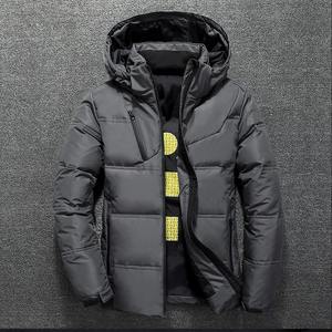 Veste bouffante hommes vestes d'hiver épais chaud à capuche manteau Outwear homme Parkas solide vestes pour hommes vêtements haut - Product Image 3