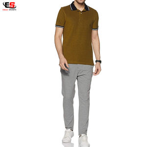 Algodón orgánico Unisex de alta calidad para camisa para hombre, Jersey antiarrugas sólido de manga corta marrón, ajuste Regular personalizable - Product Image 4