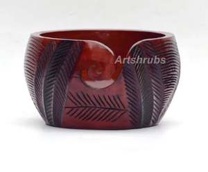 Handcrafted Wooden <b>Yarn</b> Bowl Rustic Knitting Bowl For Craft Lovers On Bulk Price By India Exporter <b>Yarn</b> Bowl - Product Image 4