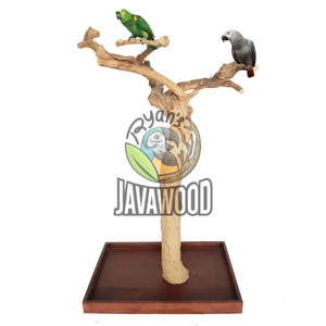 Best Selling <b>Bird</b> Play Stand Made of Selected <b>Wood</b> with Solid Patterns for Pet Parrots at Good Price From Indonesia - Product Image 3