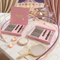 Juegos de Extensiones de Pestañas Reutilizables Wispy Volume para Marcas de Belleza, Clusters de Pestañas Personalizados, Marca Privada