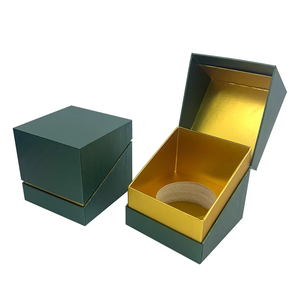Caja de Embalaje de Perfume de Papel Rígido con Corte Diagonal Verde Oscuro de Lujo con Logotipo Personalizado, Fabricante de Cajas de Regalo de Perfume de Alta Gama al por Mayor - Product Image 1