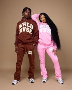 Streetwear Survêtements personnalisés pour hommes Ensemble 2 pièces Pantalons de survêtement évasés Jogger et sweat à capuche court Y2k Hommes Imprimé Zipper Sweatsuits - Product Image 2