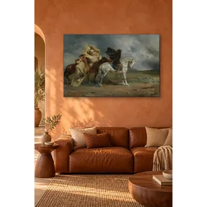 Fida Eugene Fromentin capturée dans une tempête de sable dans le désert, impression sur toile - Product Image 3