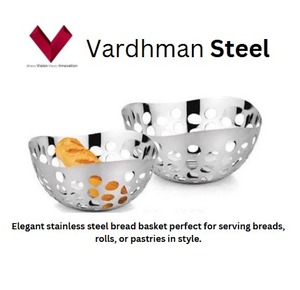 ตะกร้าเก็บขนมปังและผลไม้ทำจากสแตนเลสอเนกประสงค์ตระกร้าเก็บเกี่ยวเครื่องเงินสำหรับผลผลิตสด - Product Image 2