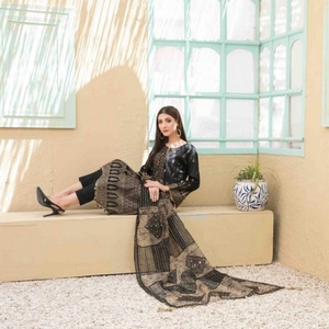 Banarsi — pelouse en Jacquard 3 pièces, costume avec broderie de la marque tawakal TALIA inde & Pakistan, nouvelle collection - Product Image 5