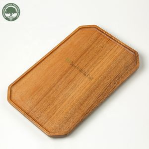 Plateau de service en bois rustique fait à la main de qualité supérieure avec finition en bois unique pour hôtels et restaurants - Product Image 2