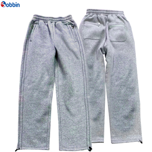 Pantalon de jogging d'hiver personnalisé pour homme, haute qualité, décontracté, avec logo, streetwear d'extérieur, doublure polaire foncée - Product Image 3