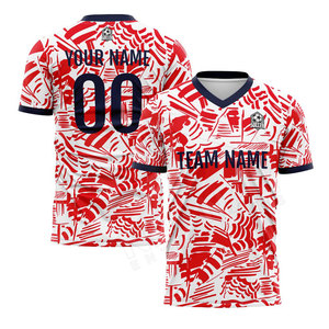 Séchage rapide Respirant Haute Qualité 100% Polyester Football Uniforme Équipe Ensemble Personnalisé Jeunesse football France, Football Jersey - Product Image 1