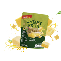 Gelée de durian thaïlandaise 70g 100% produits agricoles naturels Fruits moelleux Collations saines Durée de conservation de 18 mois