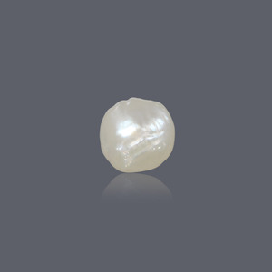 Perle de Basra 3,62 carats, naturelle, d'eau douce, baroque, blanche et rose, enfilée en vrac, style bijoux tendance - Product Image 1