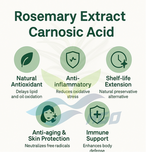 Extrait de romarin naturel pur (Rosmarinus officinalis) acide carnosique 10% - 95% (extrait standardisé) HGO Factory Direct Supply - Product Image 5