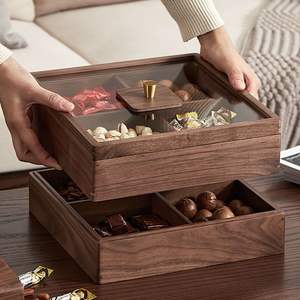 Boîte à bonbons en bois avec couvercle pour un stockage sécurisé assurant la fraîcheur des bonbons pendant une longue période - Product Image 2