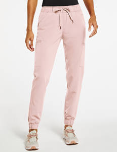 Tenues médicales unisexes personnalisées en spandex violet élégant pour médecins et infirmières, avec col zippé et pantalon droit - Product Image 2