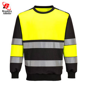 Personalizado bordado Hi Viz cuello redondo sudadera seguridad reflectante personalizado - Product Image 6
