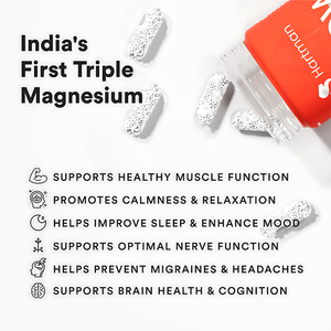 Mezcla de Triple Complejo de Magnesio de Liberación Lenta, Relajación Muscular, Apoyo a la Función Cognitiva, Bienestar General para Adultos, Magnesio - Product Image 3