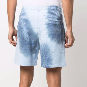 กางเกงขาสั้นลำลองผู้ชายมีสไตล์พร้อมสายรัดเอวยางยืดและกระเป๋าสำหรับสวมใส่ในฤดูร้อนกางเกงขาสั้นผ้าฝ้ายผสมลำลองสำหรับผู้ชาย - Product Image 3