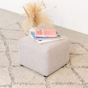 Home Muebles Otomano Moderno Acacia MFC madera NARVIK Otomano (Gris 40) Con Un Asiento De Vietnam - Product Image 1