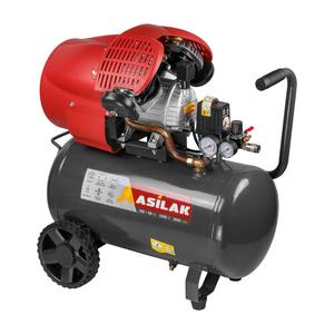 ASILAK 50L orizzontale 2.2kW portatile 2 cilindri compressore d'aria a pistone diretto 230V 50Hz - Product Image 1