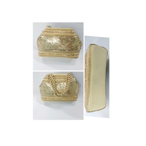 Bolso de Mano de Moda para Mujer, Bordado Tradicional de Alta Calidad, Asa de Perlas, Cierre Magnético, Forro de Seda, Regalo para Fiesta de Bodas - Product Image 1