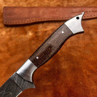 Couteau à filet de cuisine fait main personnalisé | couteau à filet de qualité supérieure avec manche en bois et étui en cuir