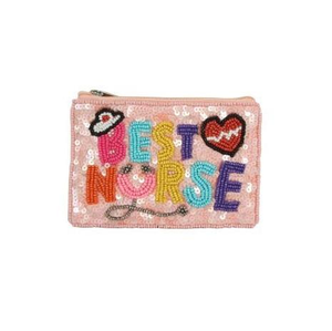 Beaded Hand Embroidery <b>Coin</b> Purse In Oval Shape Avon Quality Seed Beads Embroidery <b>Coin</b> Pouch With Metal <b>Ring</b> - Product Image 6