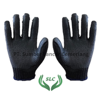 Guantes de seguridad de Palma de goma, antiabrasión, color negro, calidad de exportación, fabricados en Indonesia