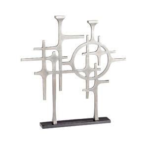 Sculpture en aluminium de dessus de table de conception de haute qualité Finition dorée Pièce maîtresse de table décorée - Product Image 5