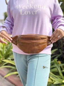 Cinturón de Cuero Genuino de Diseño Moderno con Bolsillo en la Cintura, Bolso de Viaje de Moda, Único y Elegante, Fácil de Llevar, Cinturón para Dinero con Múltiples Usos - Product Image 3