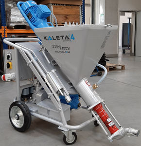 Unidad de enlucido Kaleta-4S Multivoltaje 230/400V 160kg Tolva de 100L Transporte Horizontal de 10m Garantía de 1 Año - Product Image 4