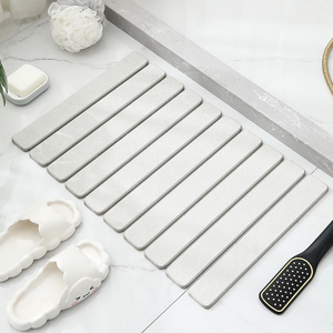 Alfombrilla de Baño Plegable de <span class=keywords><strong>Piedra</strong></span> de Diatomita Antideslizante, Absorbente y de Secado Rápido para Inodoro, Suelo y Entrada - Product Image 3