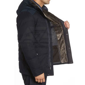 Chaqueta acolchada ligera con cuello levantado 2025 para hombre, estilo callejero para invierno, diseño de logotipo personalizable, servicio OEM disponible - Product Image 4