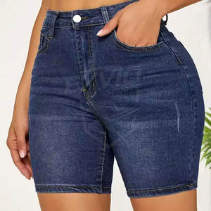 Shorts de Mezclilla para Mujer, Diseño Personalizado OEM, Cintura Media, Venta Directa de Fábrica, Tela Transpirable - Product Image 5