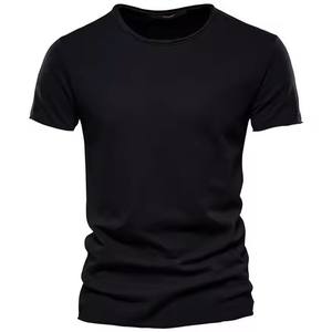 Nouvelle Arrivée 2026 – T-shirt Uni à Manches Courtes Col Rond en Coton Lourd 305 GSM pour Homme – Faible MOQ, Meilleur Prix - Product Image 6