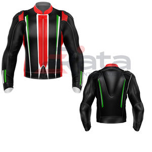 เสื้อแจ็กเก็ตมอเตอร์ไซด์แบบปรับแต่งได้,สีดำสวมใส่สบายมีบริการ OEM แบบมืออาชีพ - Product Image 4