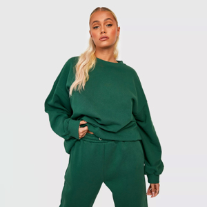 Sudadera con Logotipo Personalizado, Sudadera de Algodón y Felpa para Mujer, Cuello Redondo, Talla Grande, Estampados Personalizados, Ropa Personalizada - Product Image 1