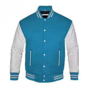 Veste universitaire de haute qualité pour hommes, veste de baseball surdimensionnée personnalisée avec lettres brodées, impression personnalisée - Product Image 2