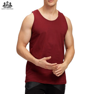 Camiseta Deportiva sin Mangas de Punto para Hombre |   100% Algodón |   Secado Rápido y Transpirable |   Ropa Deportiva para Gimnasio |   Fuente de Fábrica al por Mayor - Product Image 1