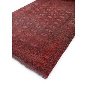 Alfombras de Lana Anudadas a Mano Nuray en Rojo y Naranja con Patrón Geométrico para Uso Doméstico - Pae-4149 para Sala de Estar, Dormitorio, Uso Juvenil - Product Image 2