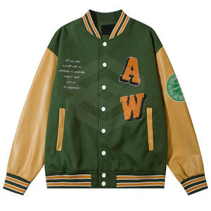 Chaqueta con letras de chenilla bordadas de estilo único Chaqueta con letras de chenilla bordadas personalizada Precio bajo Mejor calidad - Product Image 1