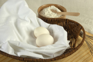 Lot de 12 serviettes brodées en lin pour sac à farine 100% coton Tissu tissé de luxe en blanc de couleurs naturelles pour la cuisine à domicile - Product Image 2