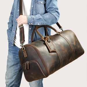 Sac à main de grande capacité en cuir pour hommes, sac de voyage à bandoulière pour hommes, sac de messager décontracté, sacs à bandoulière - Product Image 6