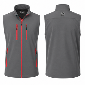 Chaleco sin mangas de forro polar softshell para hombre, chaleco softshell ligero, cálido para invierno, para senderismo, chaleco softshell para hombre - Product Image 1
